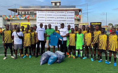 Fafali Organization’s Ngorli FC Receives Football Kits Donation from AFC Wimbledon through SOCALOCA